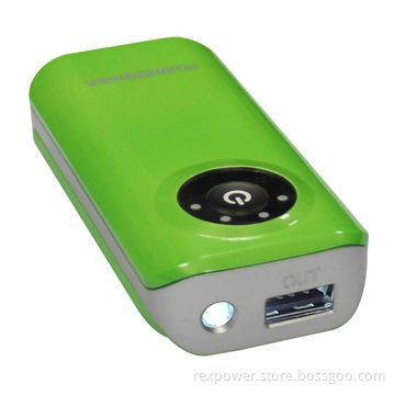 Power Bank with 5V DC Output and 4,400mAh Capacity, Can Charge iPhone and iPad
